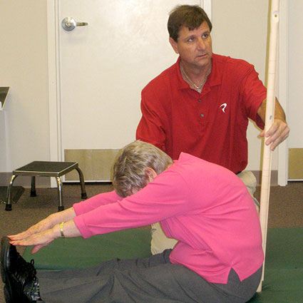 Dr. Michael Voight Demonstrating movements during the FMS Course
